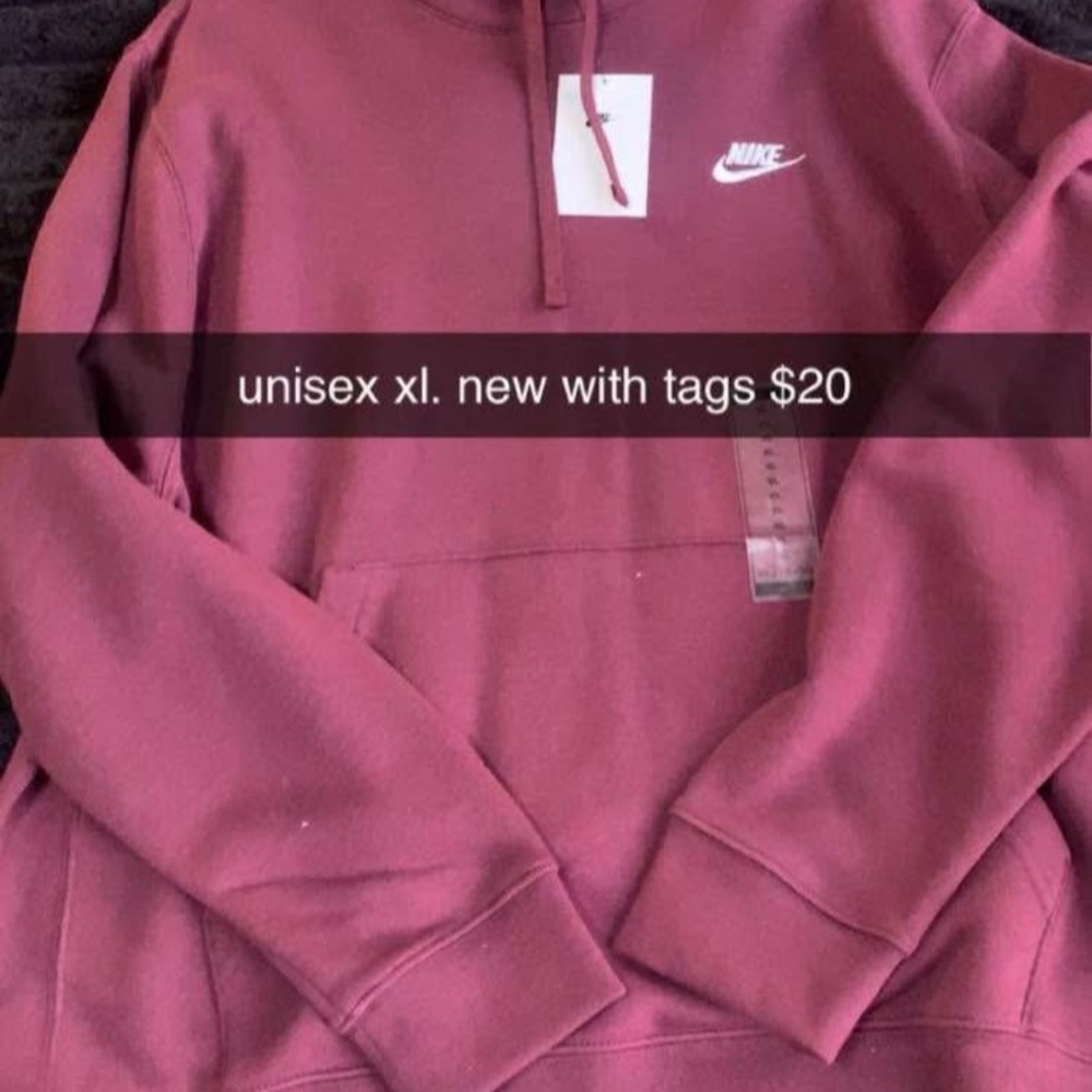 Nike Burgundy Pullover Hoodie
